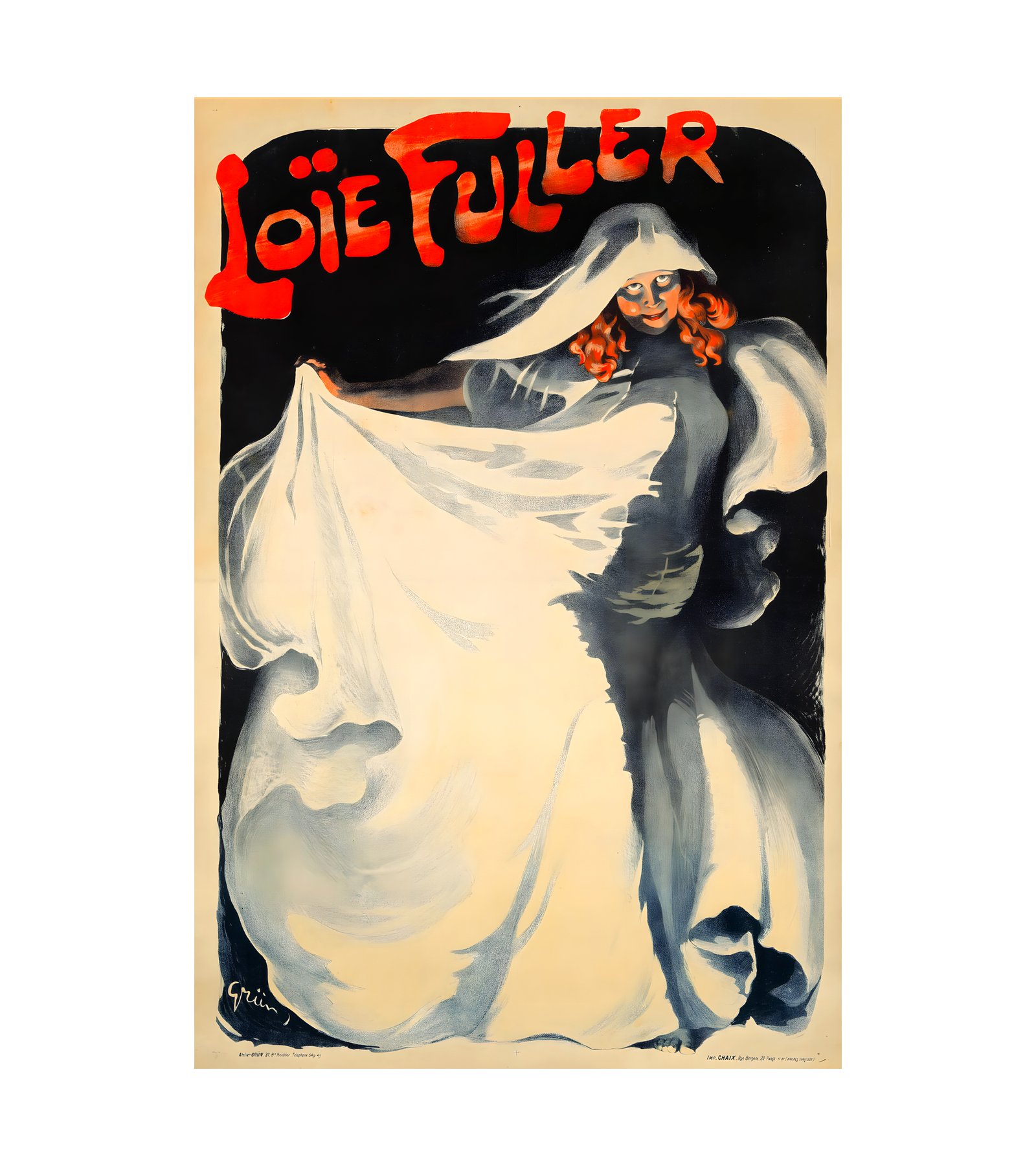 1901 JULES-ALEXANDRE GRUN - Loie Fuller- Imp Chaix, Paris 