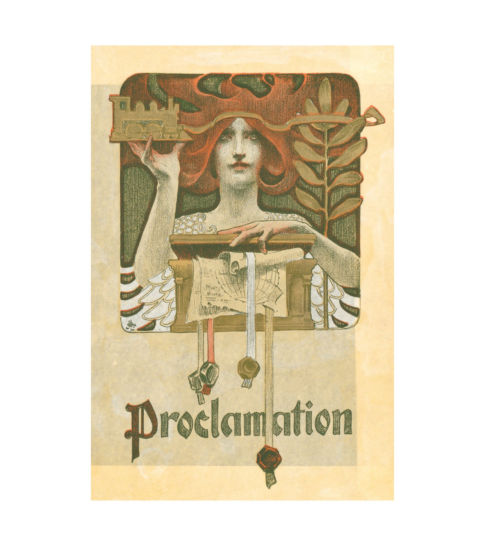 1890  Proclamation Joseph Christian Leyendecker (American, 1874 - 1951)
