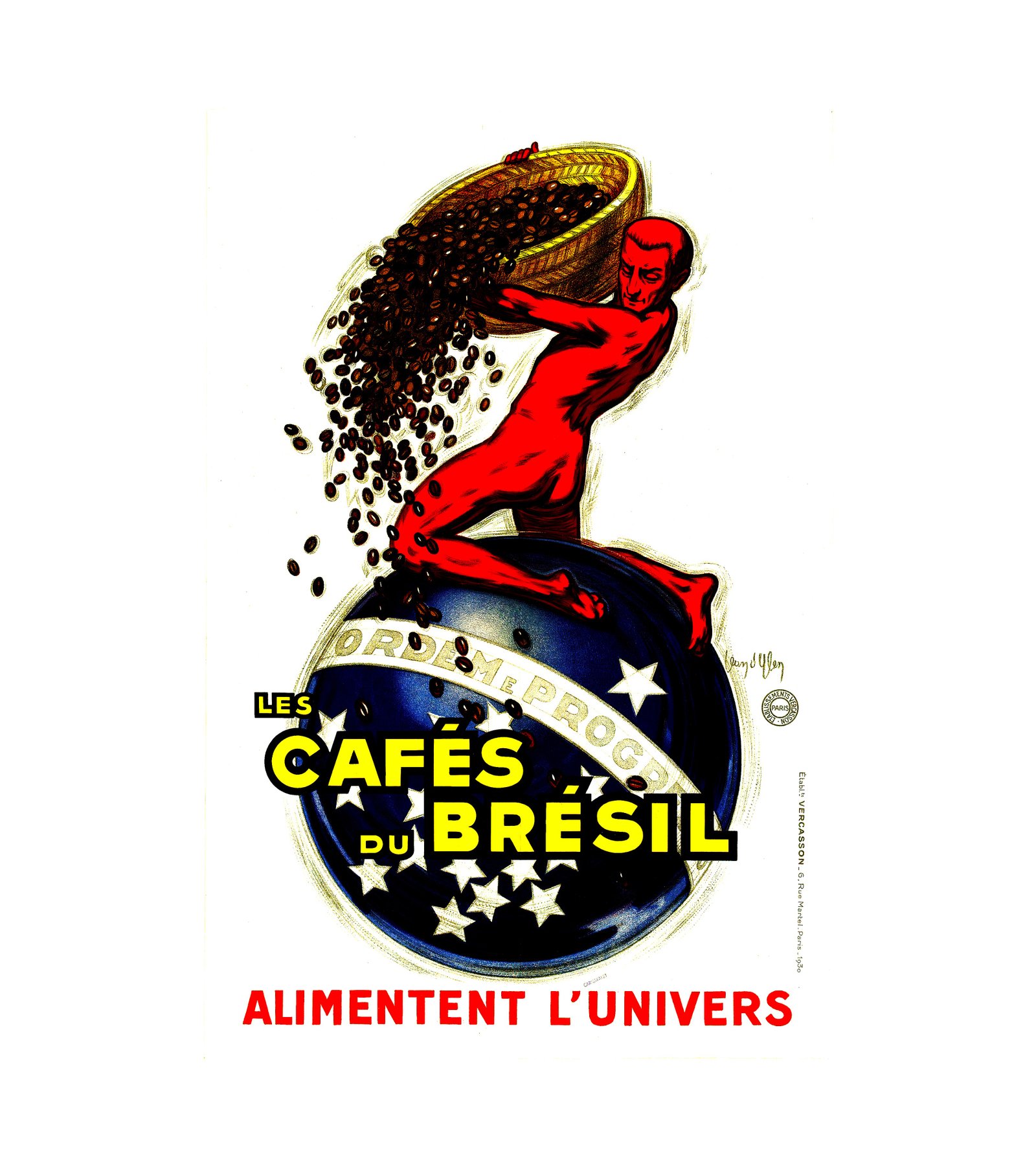  1930 Les Cafes Du Bresil Alimentent L’univers
