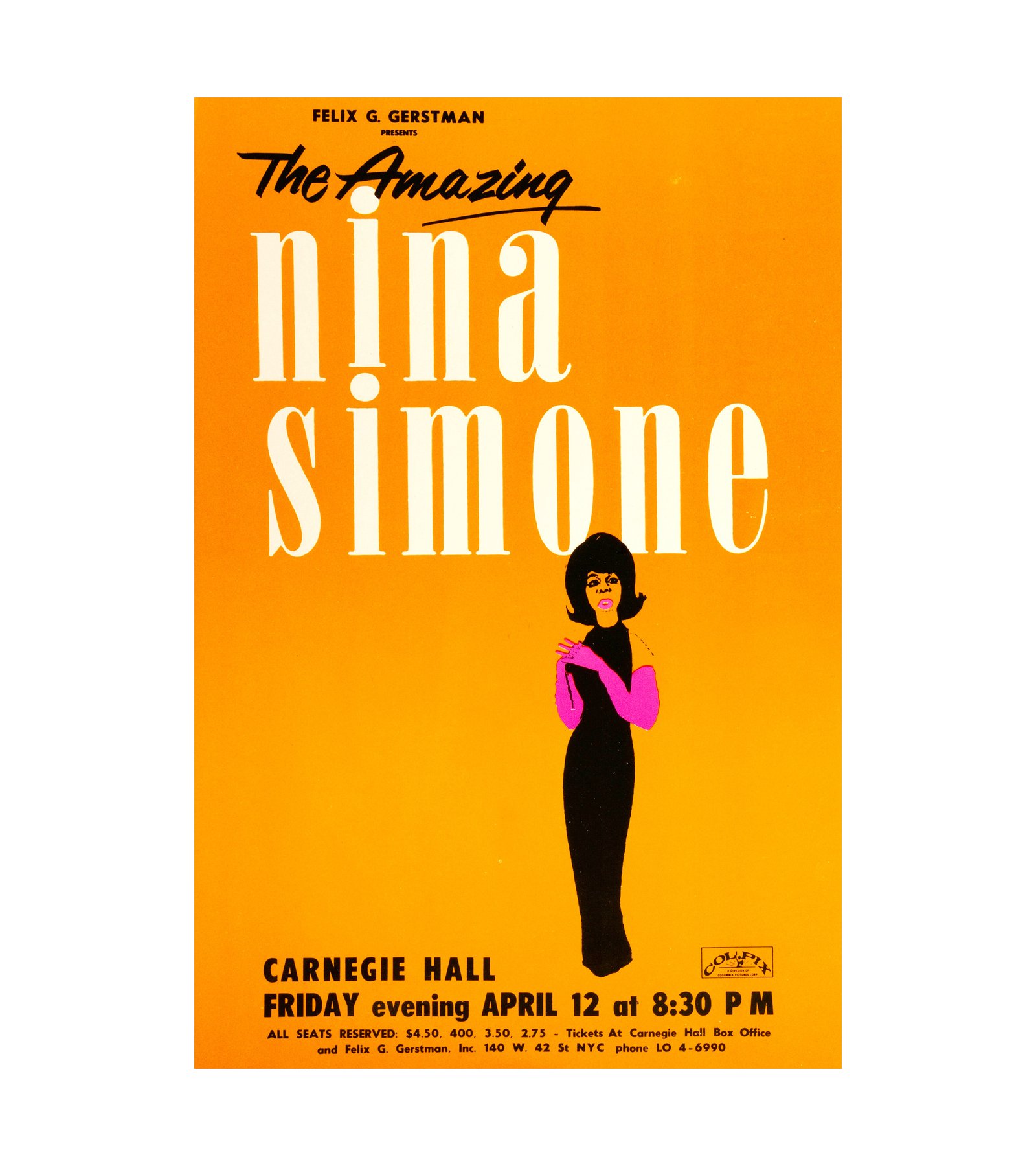 1963 Nina Simone Carnegie Hall, New York City, Jazz 