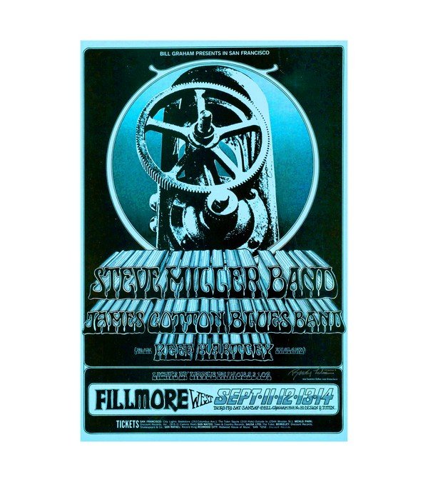  1969 BG-191 Steve Miller Band Fillmore West 