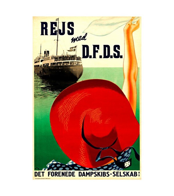 1939 REJS MED D.F.D.S. DET FORENEDE DAMPSKIBS - SELSKAB 