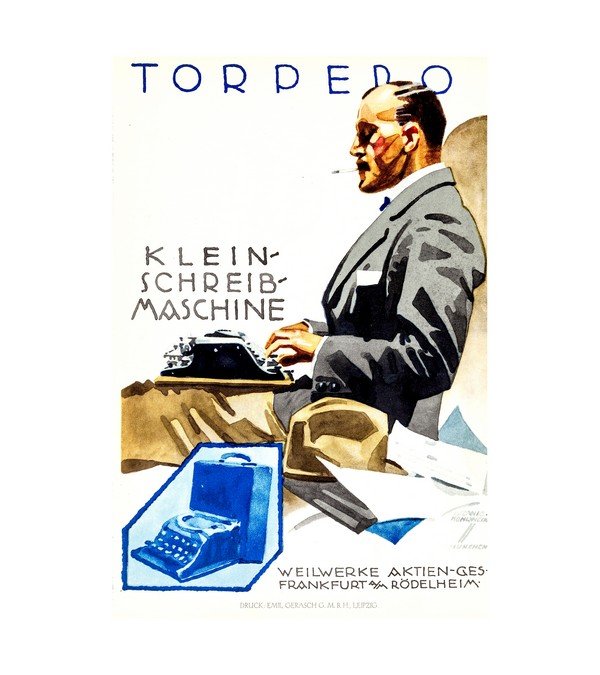 1920s Klein-Schreib Maschine Torpedo (German)