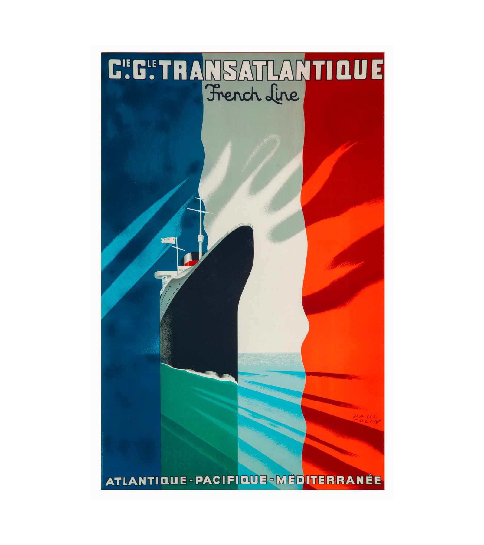 1922 Paul Colin (French) French Line from the Transatlantique 