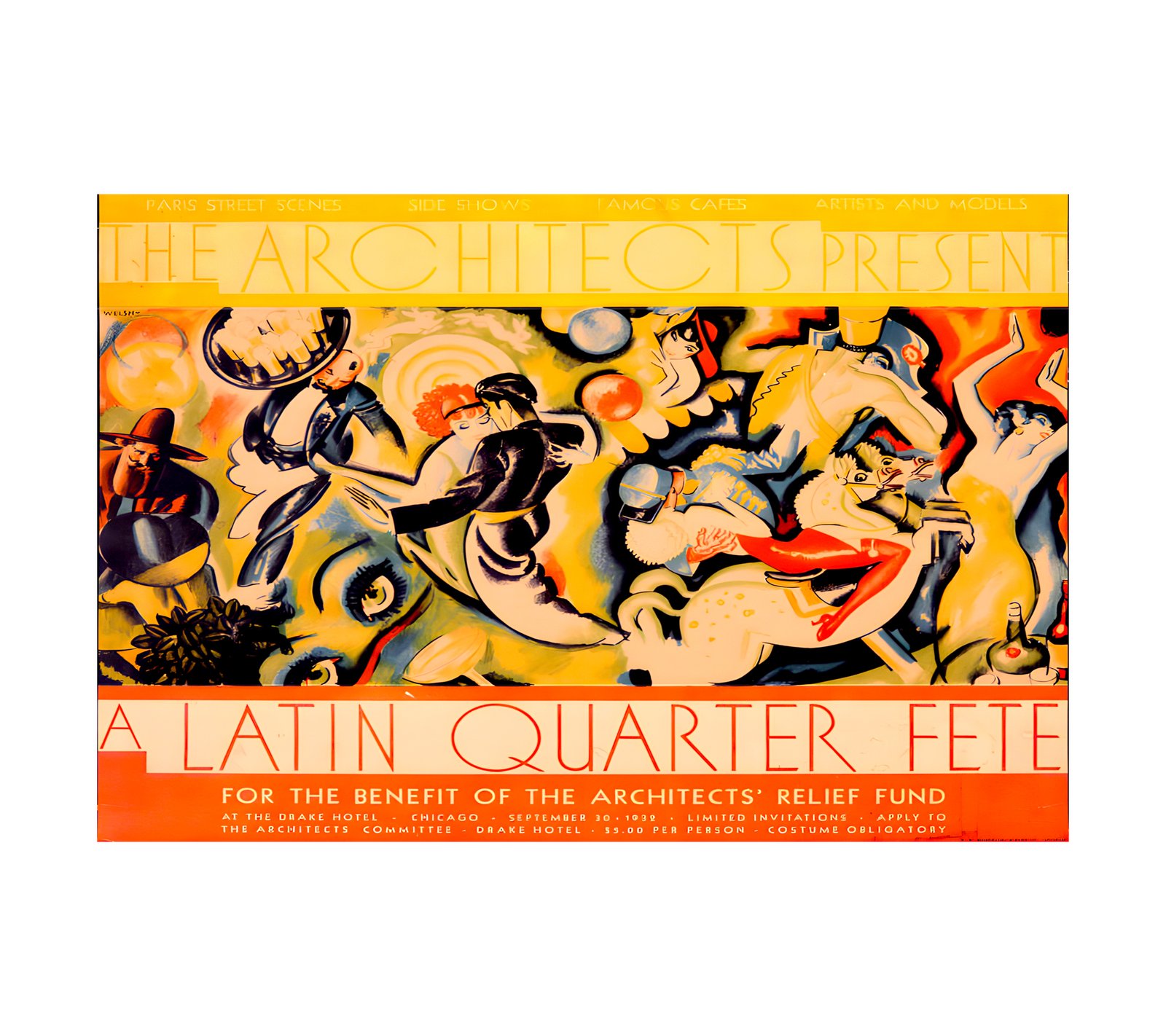  1932 The Architects Present - A Latin Quarter Fete R. R. Donnelley, Chicago 
