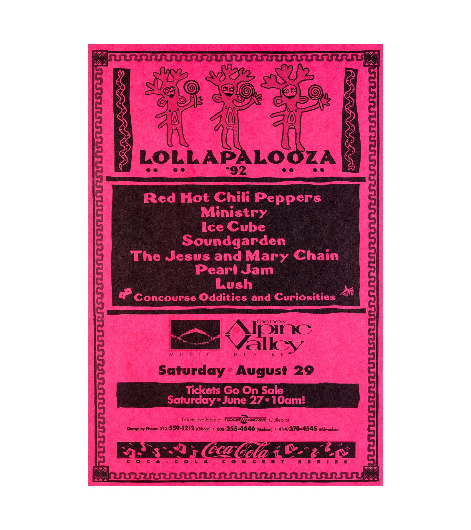 1992 Red Hot Chili Peppers, Ice Cube, Pearl Jam, Soundgarden, Lollapalooza East Troy, WI 