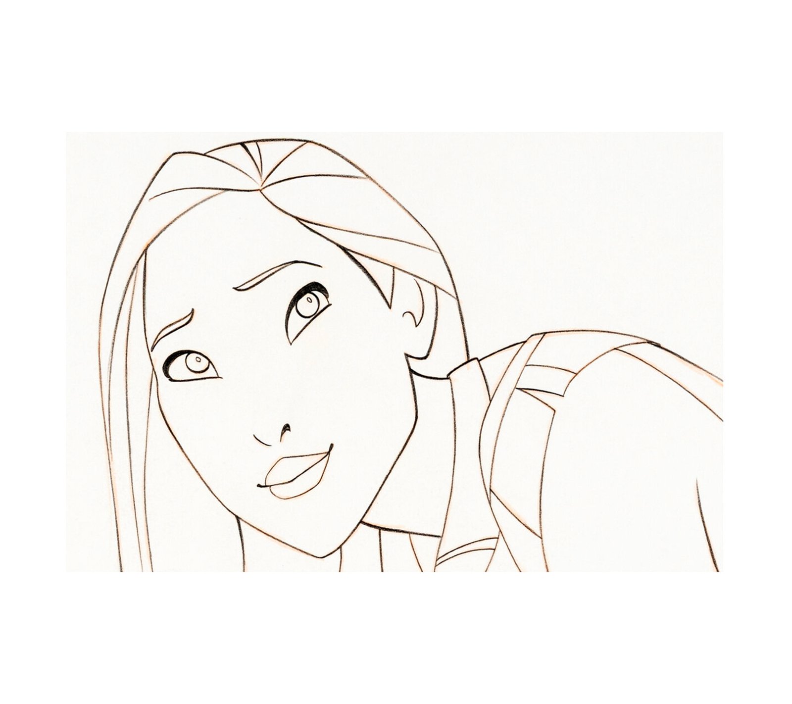 1995 Pocahontas Animation Drawing 