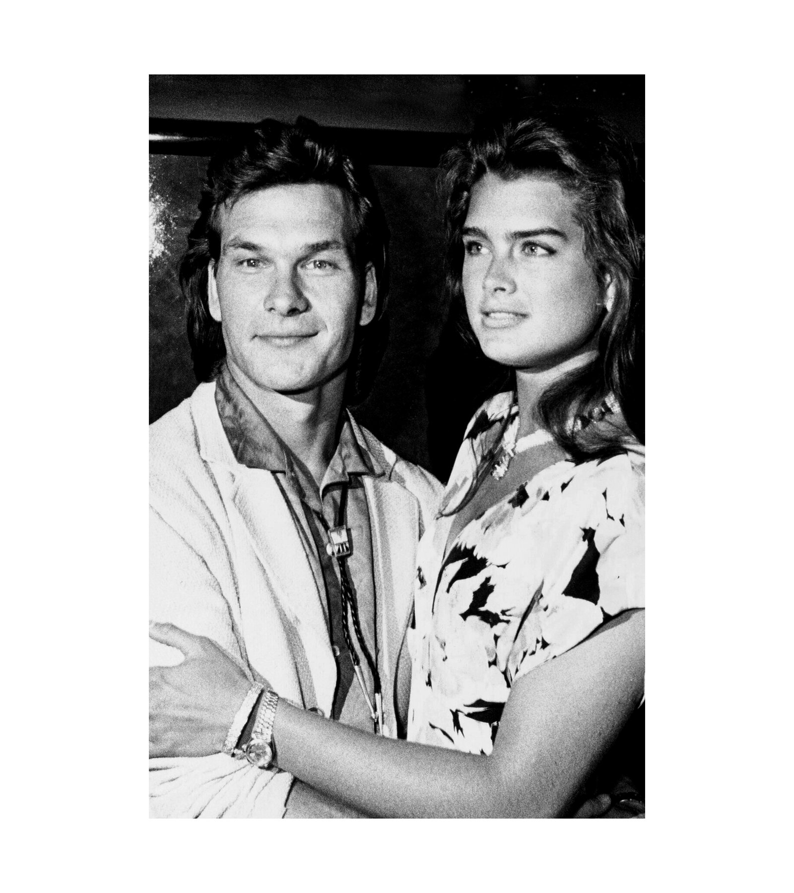 Brooke Shields and Patrick Swayze 