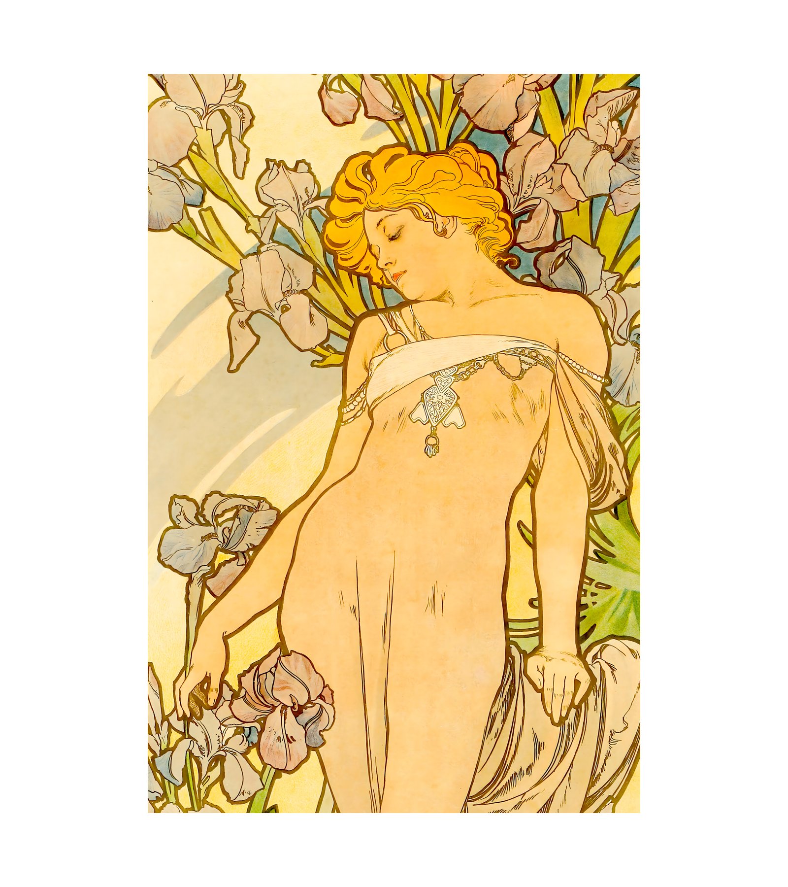 1898 ALPHONSE MUCHA (1860-1939) The Flowers - Imp. F. Champenois, Paris 