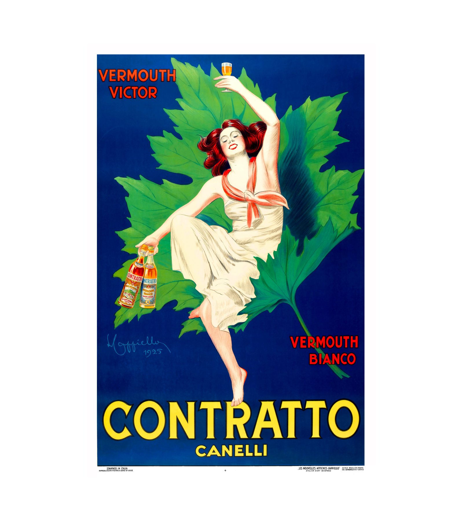1925 Contratto. Canelli Leonetto Cappiello (Italian, 1875-1942) 