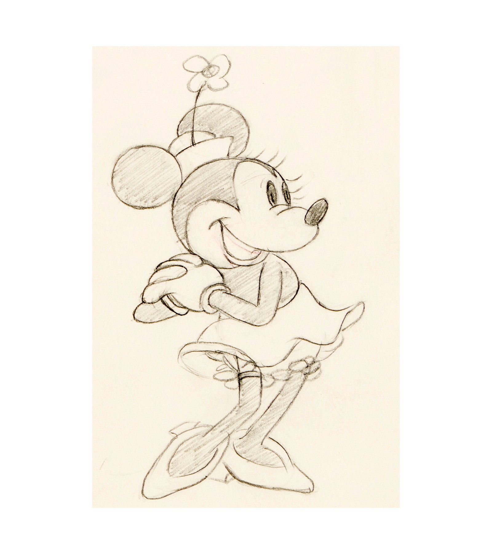 1936 Minnie Mouse Animation Drawing 