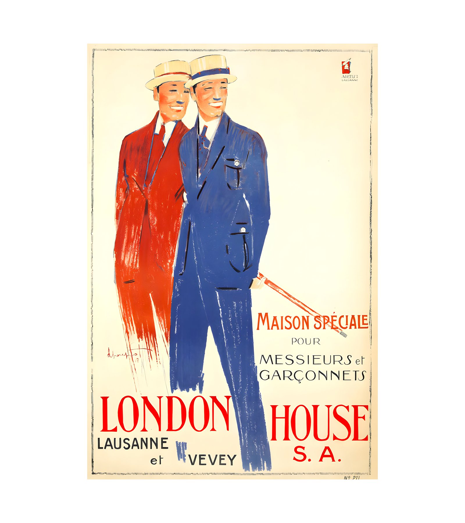 1918 CHARLES LOUPOT - London House Artis, Lausanne 