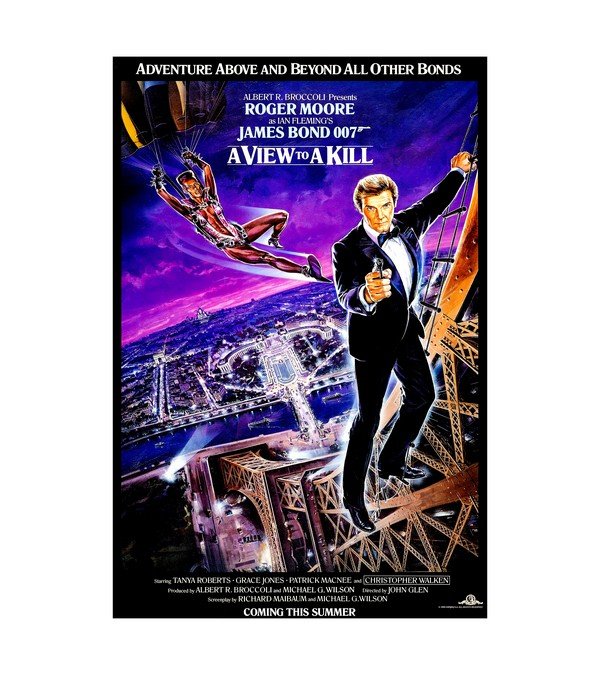 1985 A View to a Kill James Bond 007 3 
