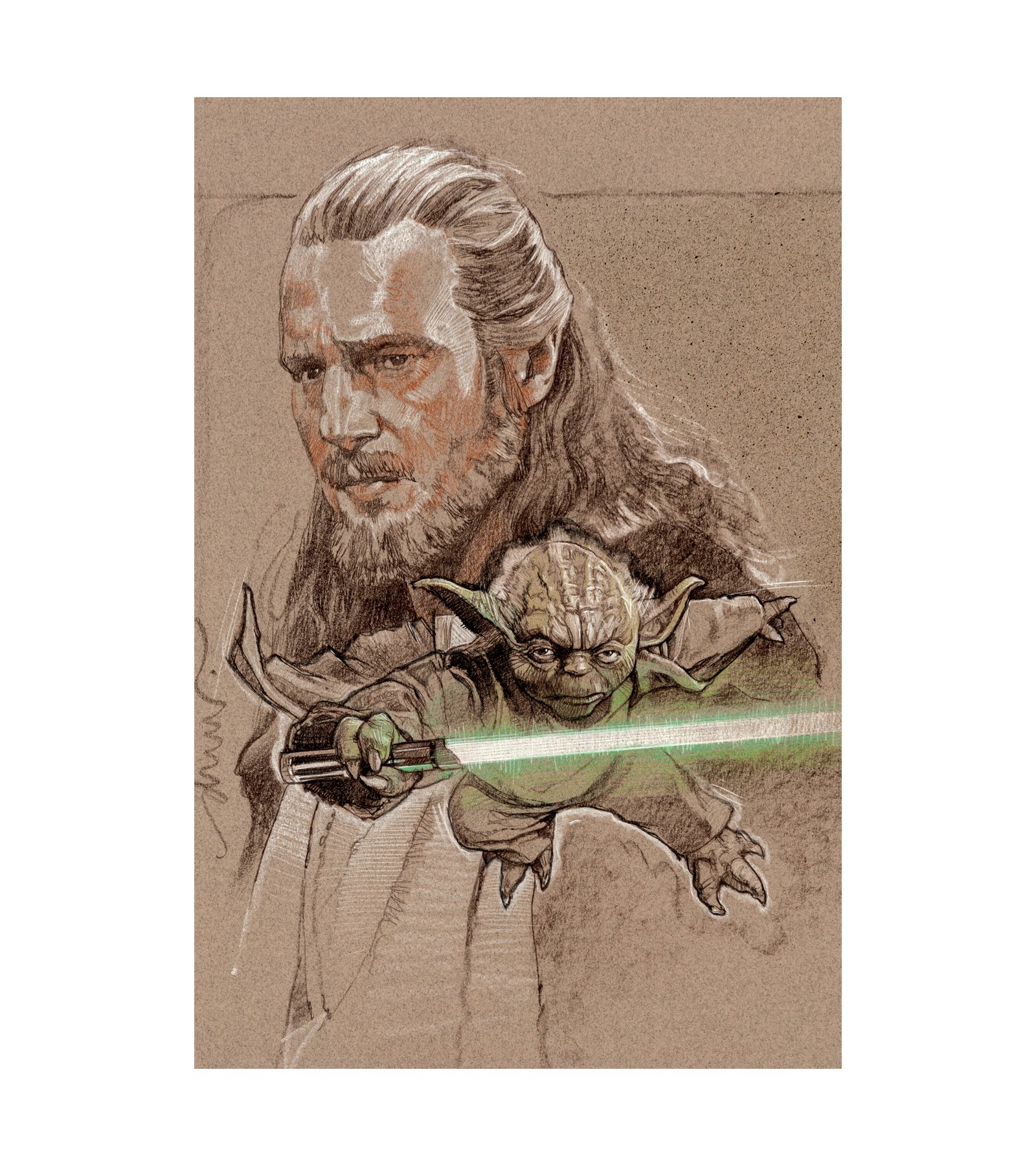  Qui-Gon Jinn and Yoda, Star Wars 