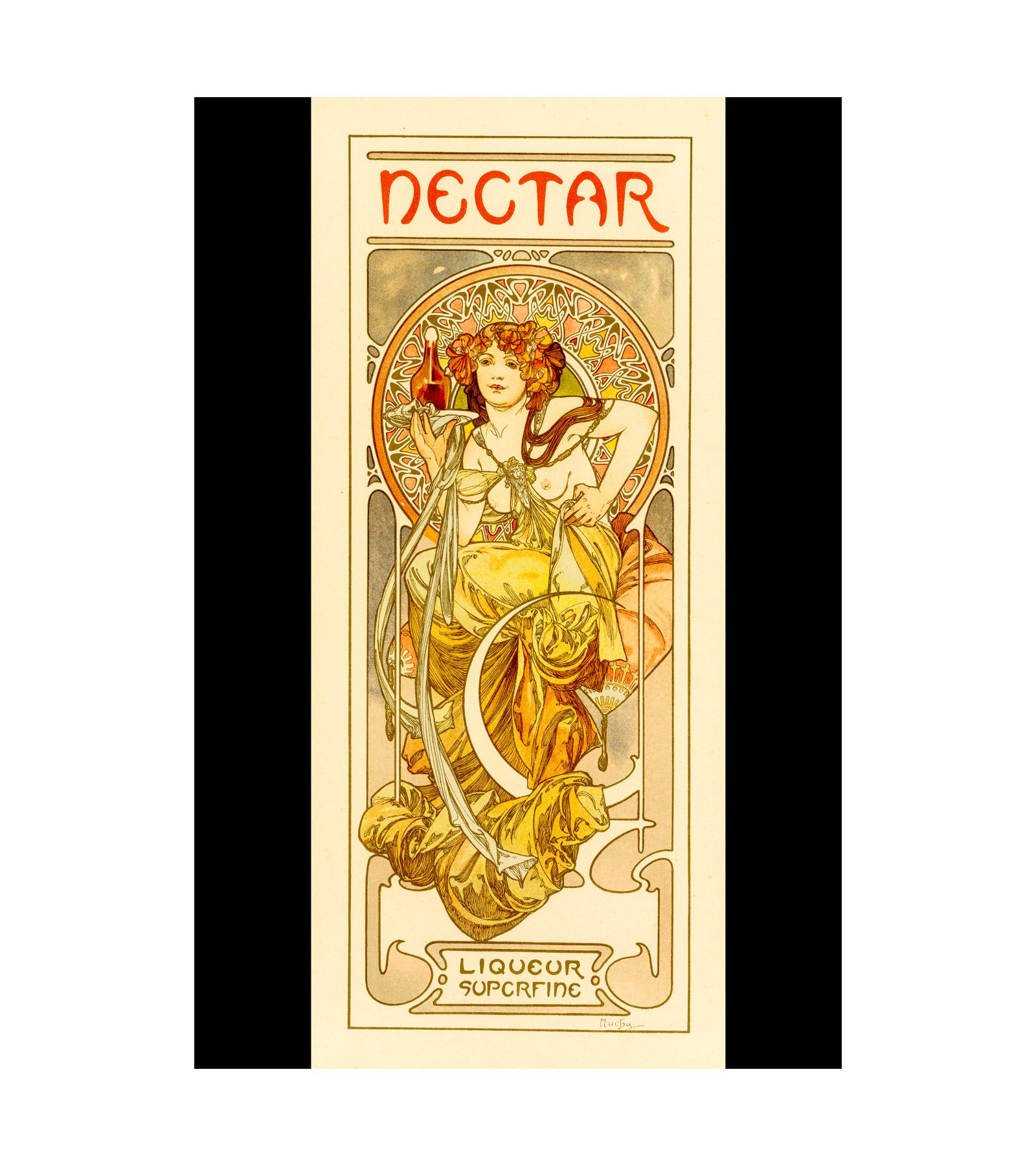 1902 Nectar Alphonse Mucha (Czech, 1860-1939)