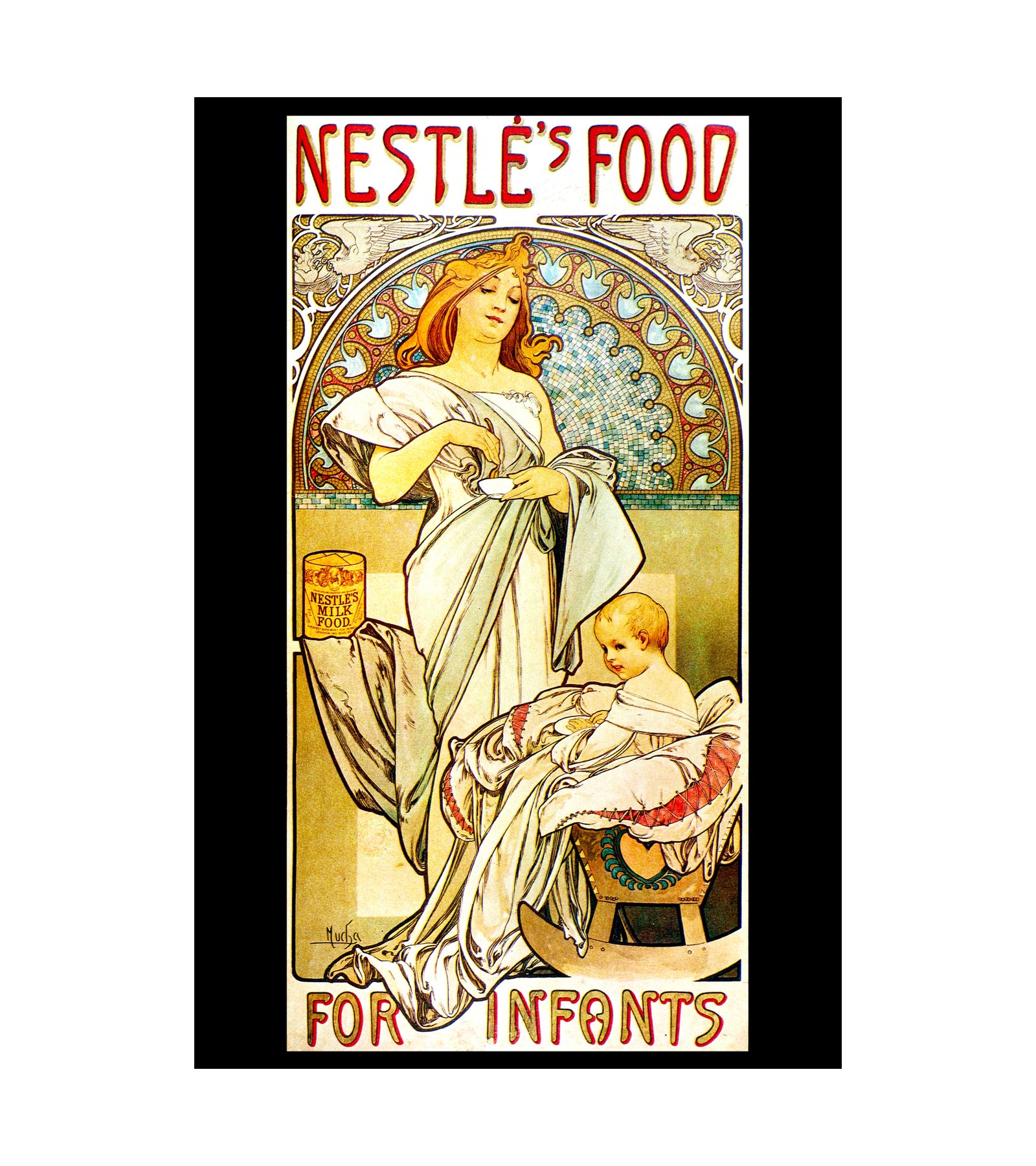 1897 Nestle's Food for Infants Alphonse Mucha