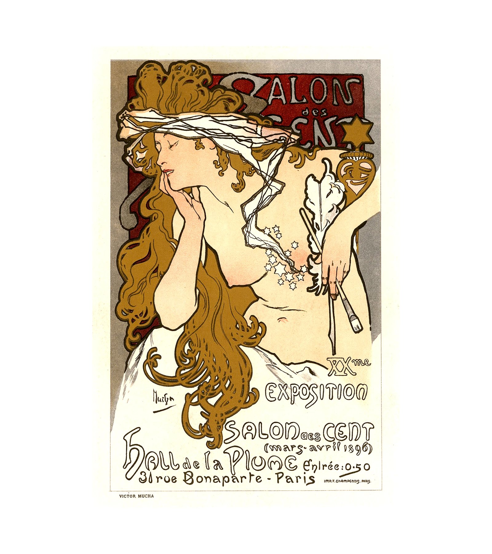 1897 XXme Exposition du Salon des Cent by Alphonse Mucha, Japon