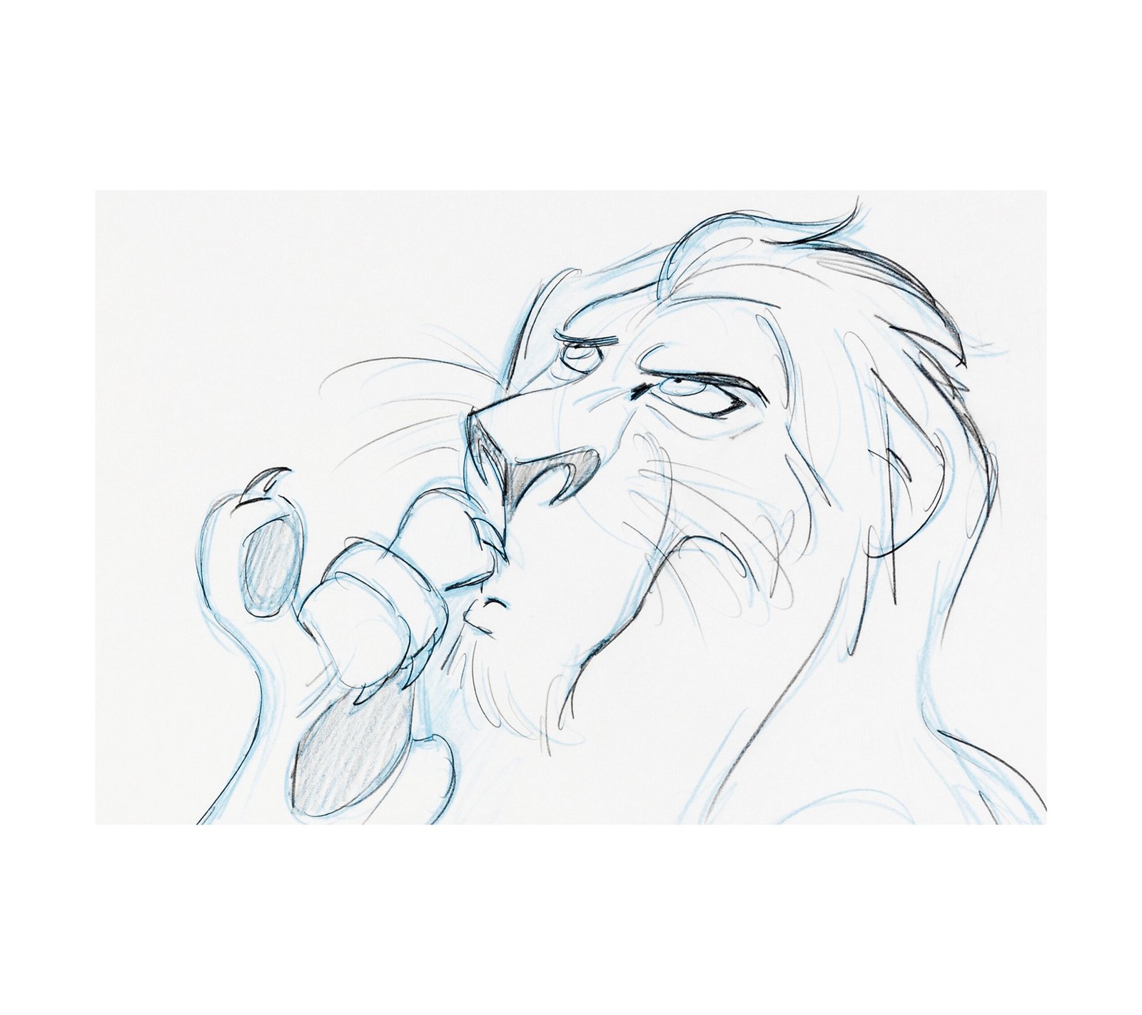 1994 The Lion King - Scar Animation Drawing 