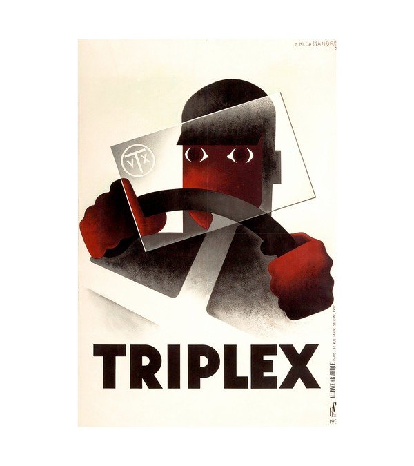 1930 A.M. CASSANDRE (French) Triplex