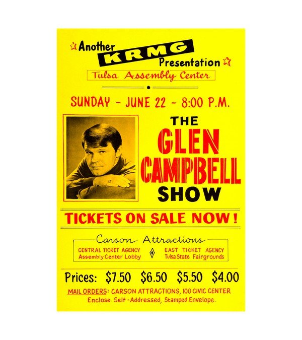 1960 Glen Campbell Tulsa Assembly Center 