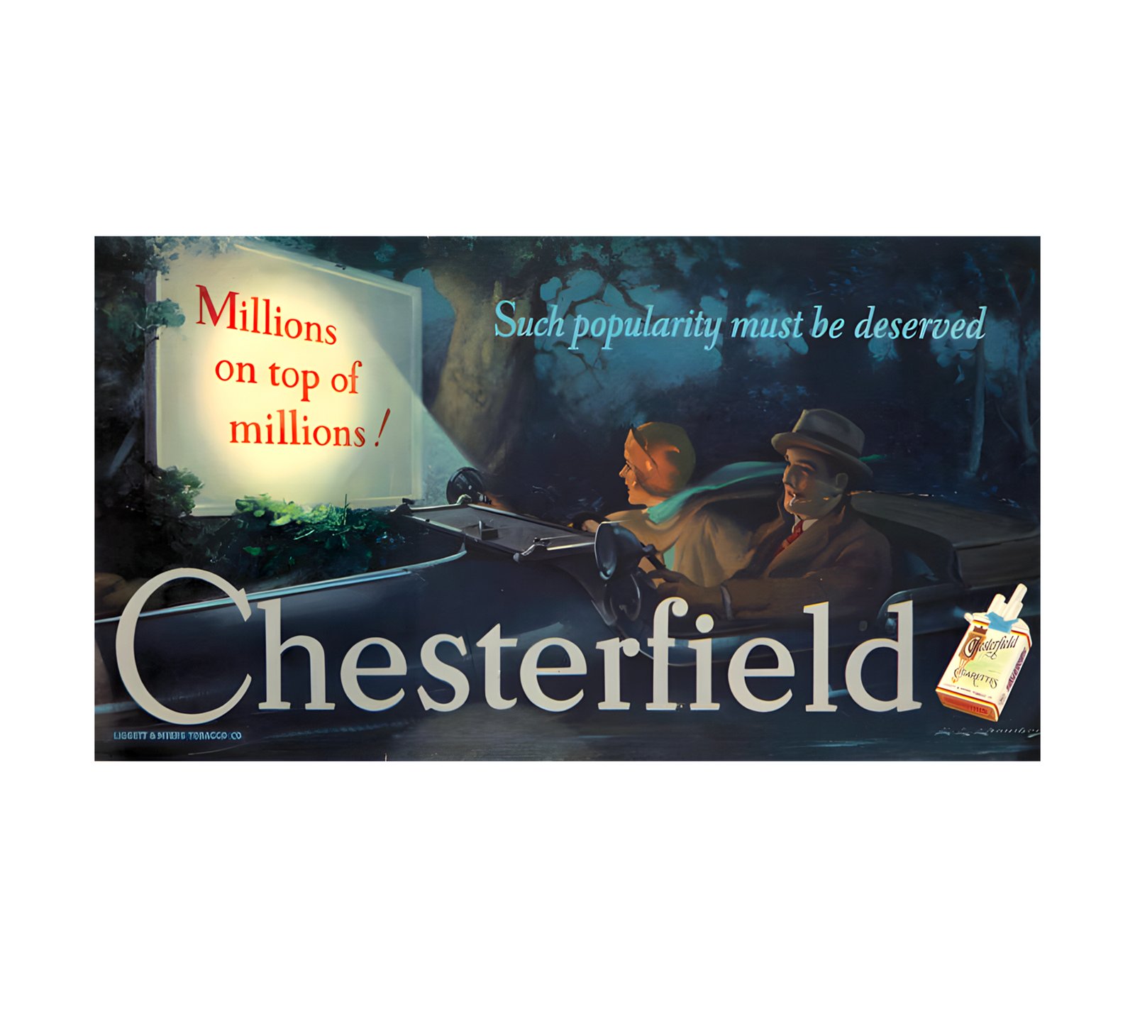1922 CHARLES E. CHAMBERS - Chesterfield - Such popularity must be deserved 