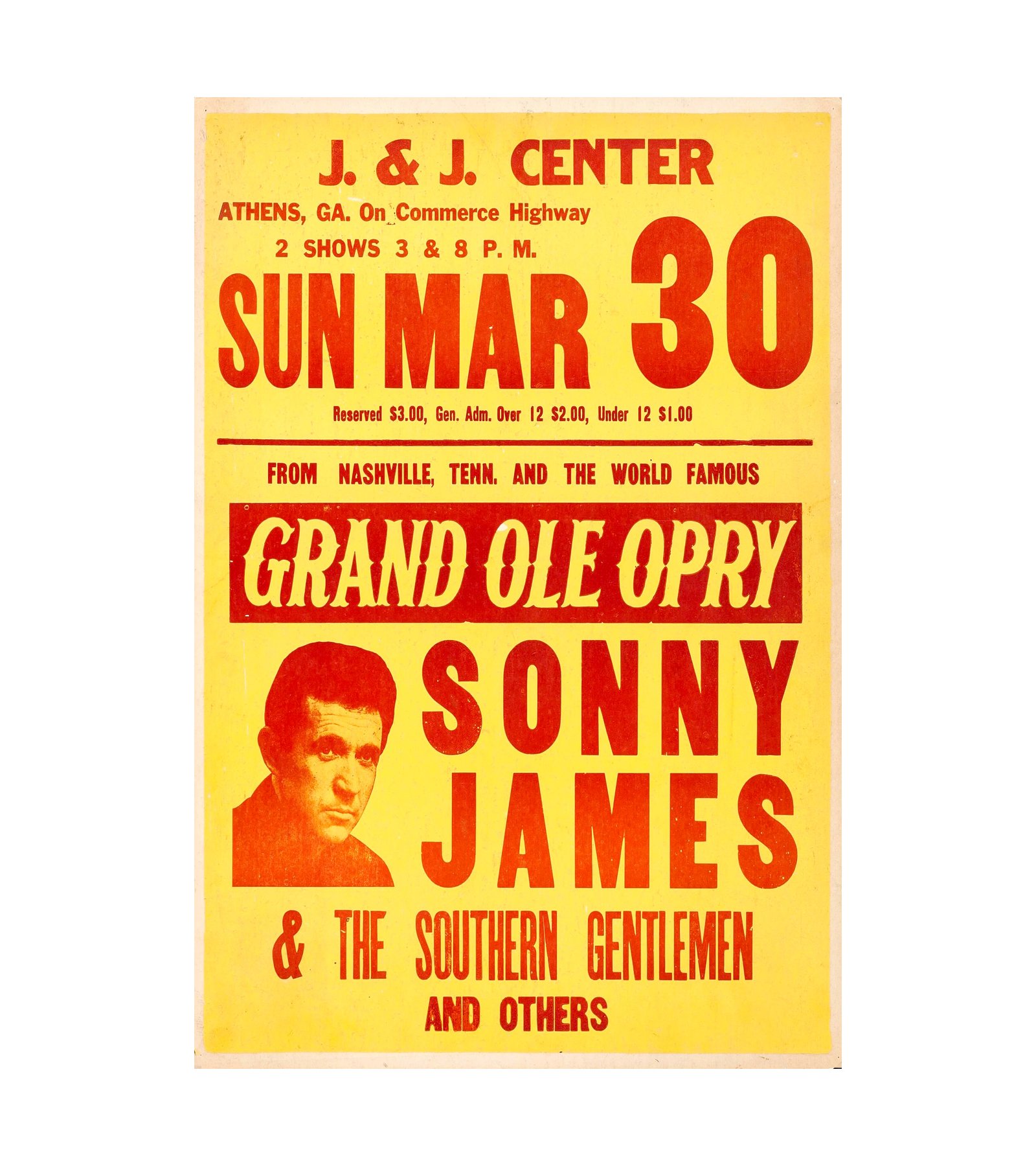 1957 Sonny James Grand Ole Opry Athens GA 
