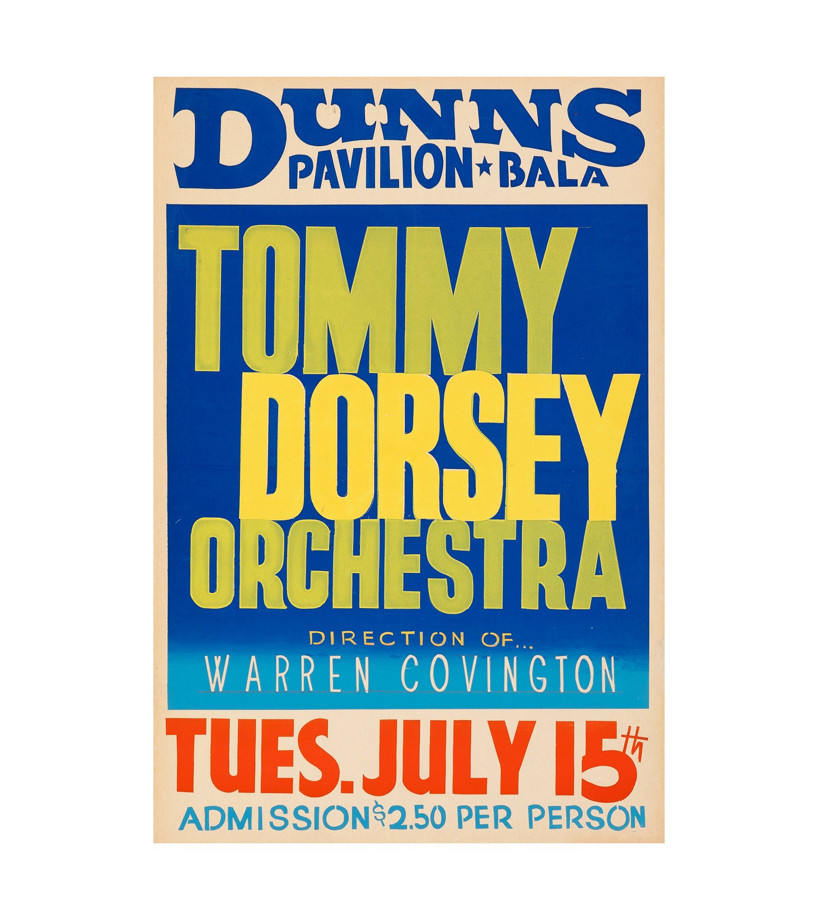 1958 Tommy Dorsey Orchestra Bala, Ontario, Canada  