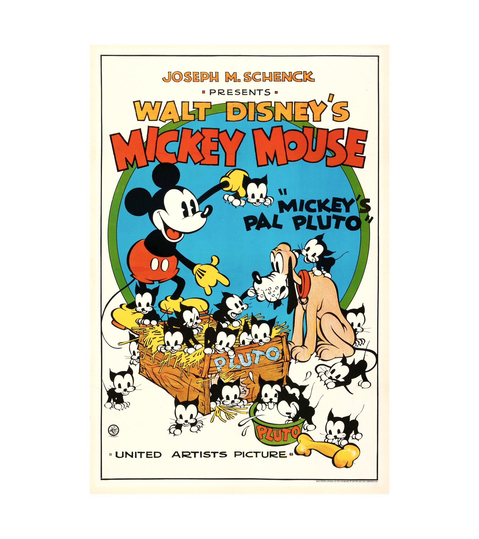 1933 Mickey's Pal Pluto (United Artists) 