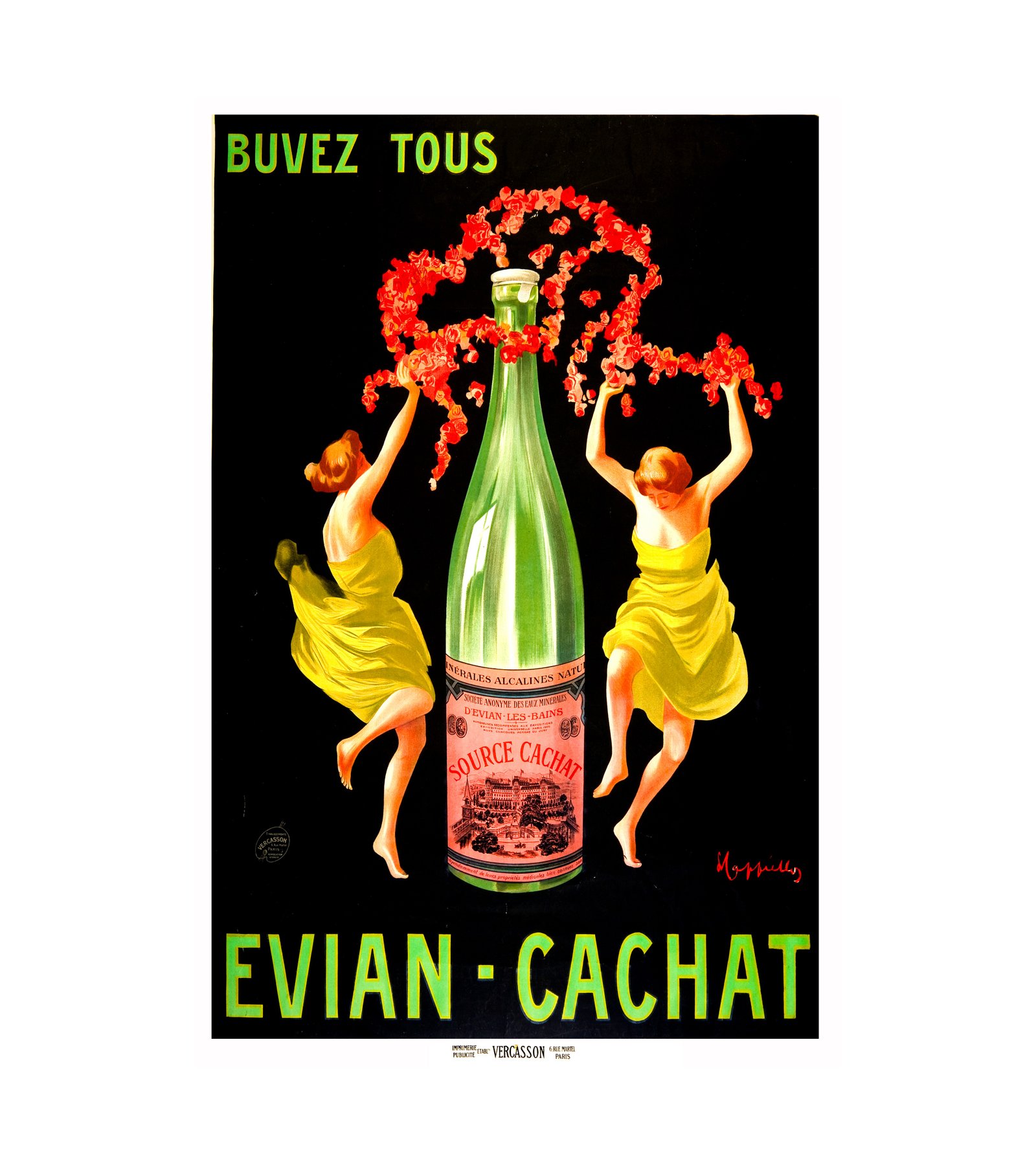 1912 Buvez tous Evian-Cachat Leonetto Cappiello (Italian, 1875-1942)