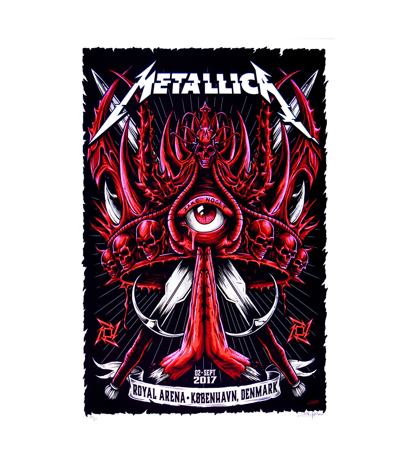 2017 METALLICA THE ROYAL ARENA DENMARK 