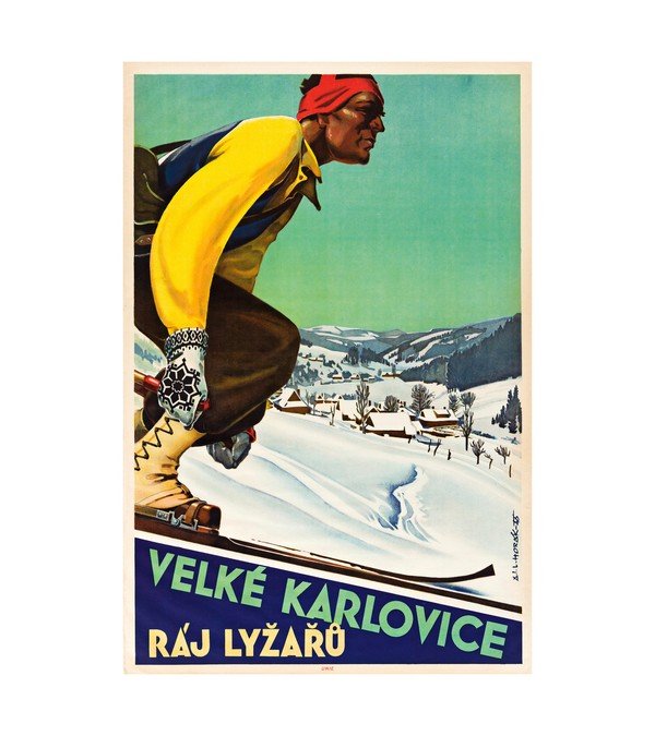 1904 Velke KarloviceRaj lyzaru 