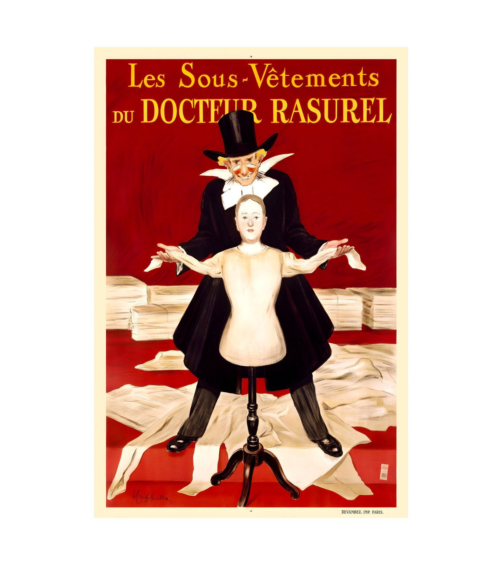 1910 Docteur Rasurel Les Sous - Vetements by Cappiello 