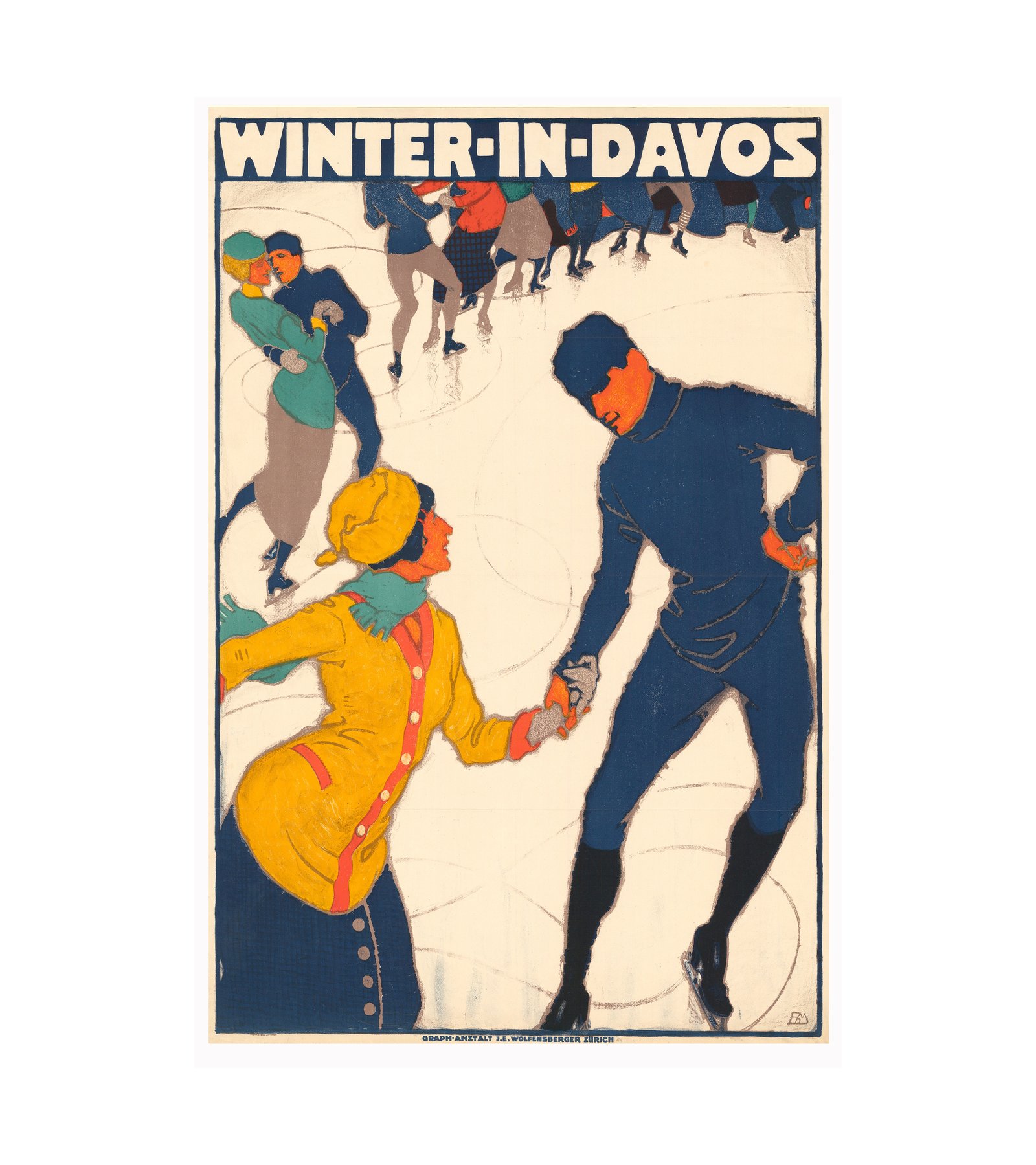 1914 Winter in Davos Burkhard Mangold (Swiss) 