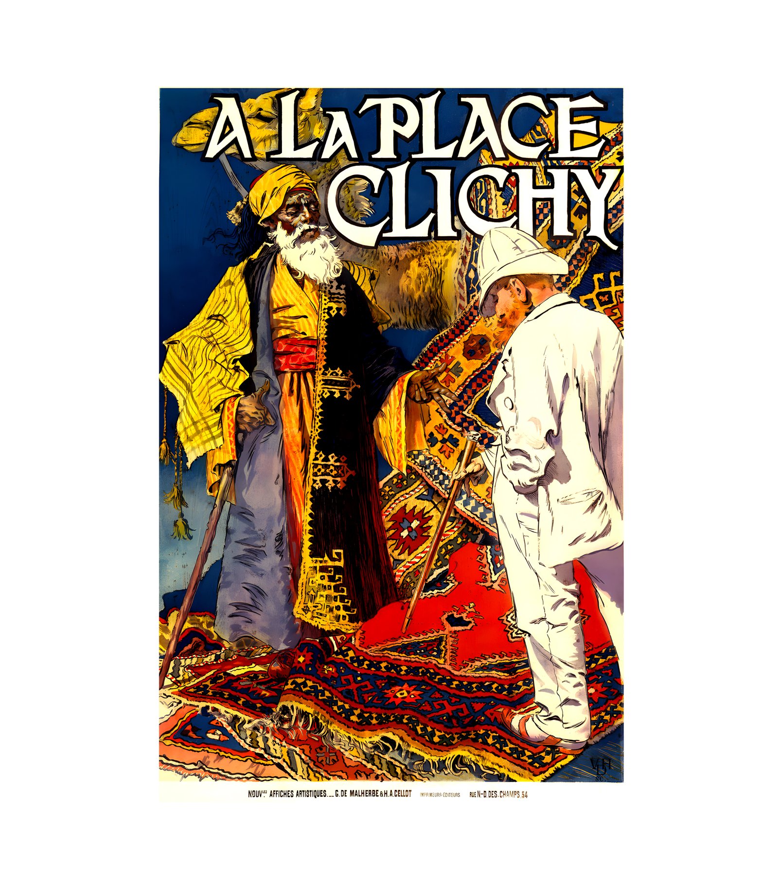 1892 A La Place Clichy by Grasset 