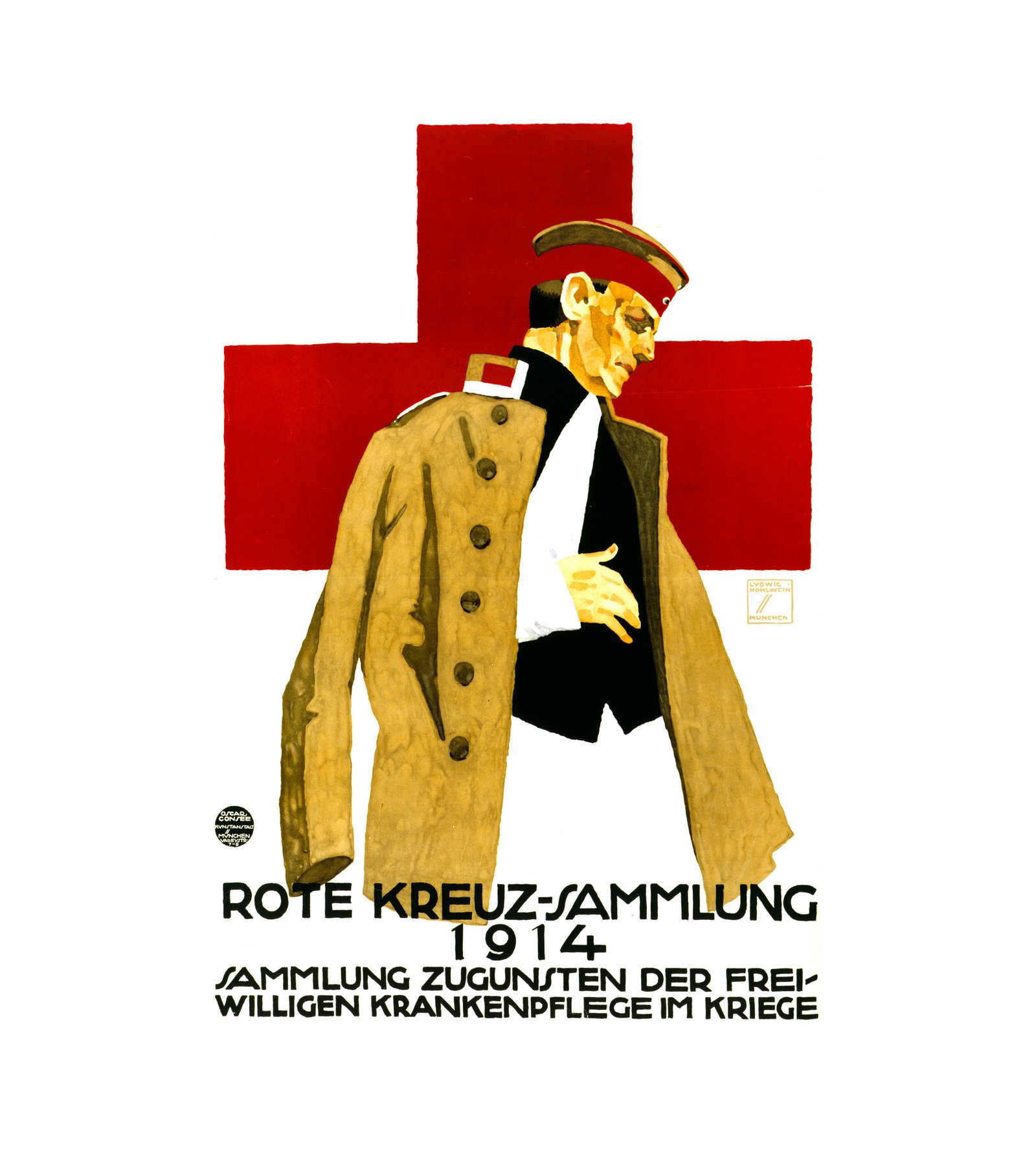1914 Rote Kreuz-Sammlung  Sammlung zugunsten der Freiwilligen Krankenpflege im Kriege 