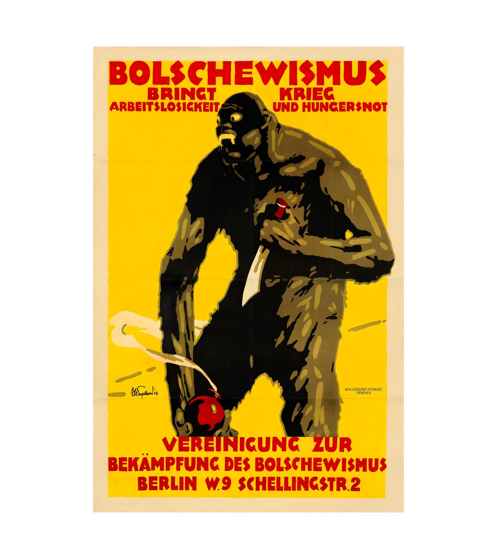 1918 JULIUS USSY ENGELHARD - Bolschewismus O. Consee, Munchen