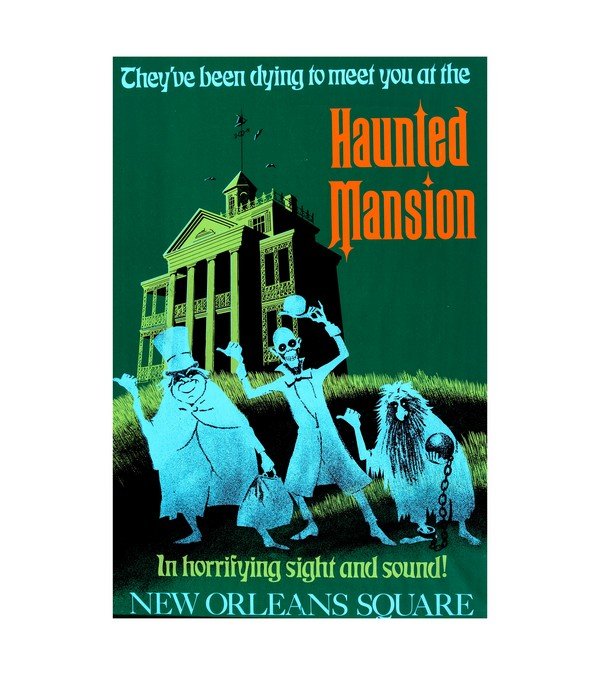 1969 Disneyland 'The Haunted Mansion' 