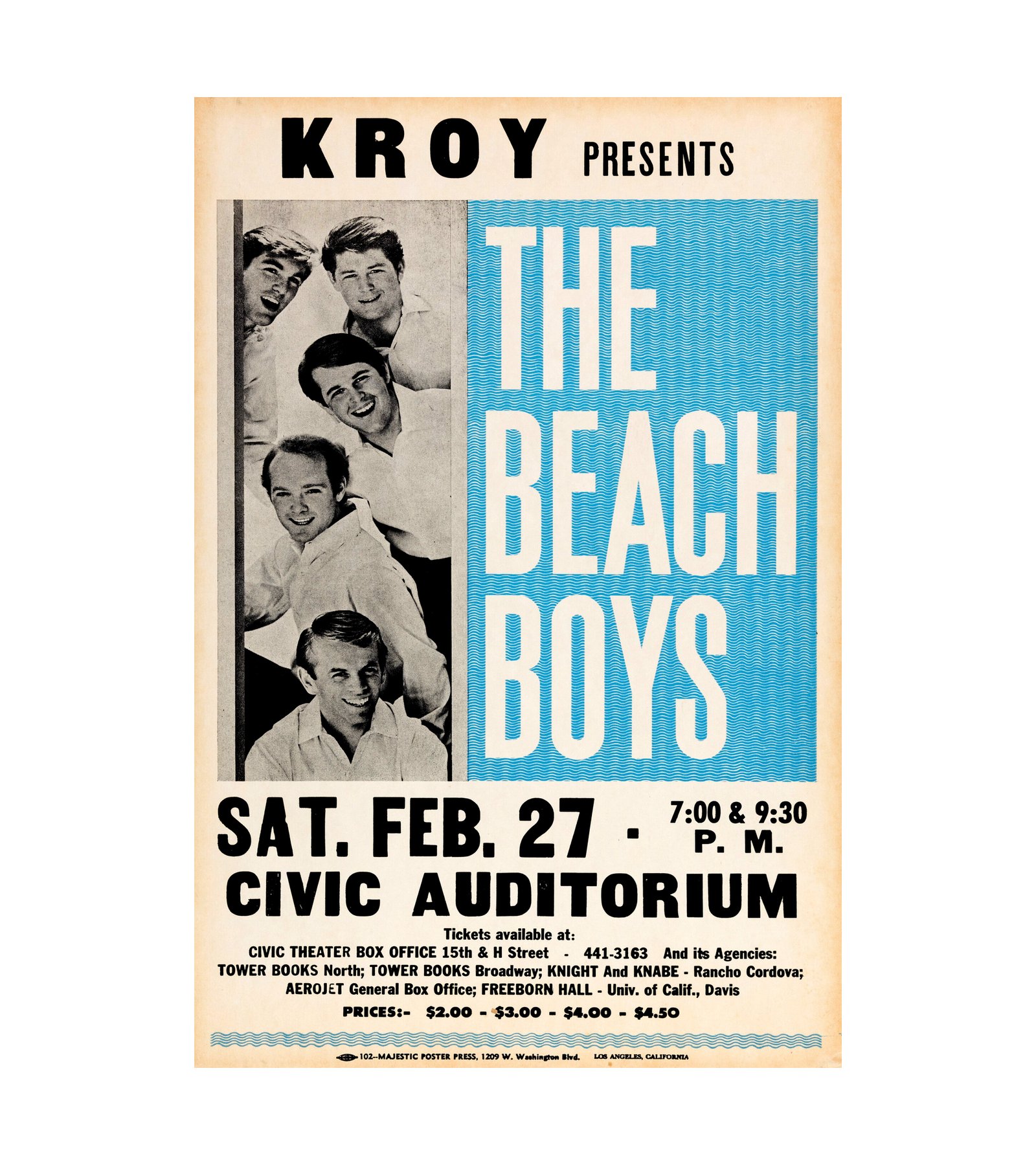 1965 The Beach Boys Sacramento, CA