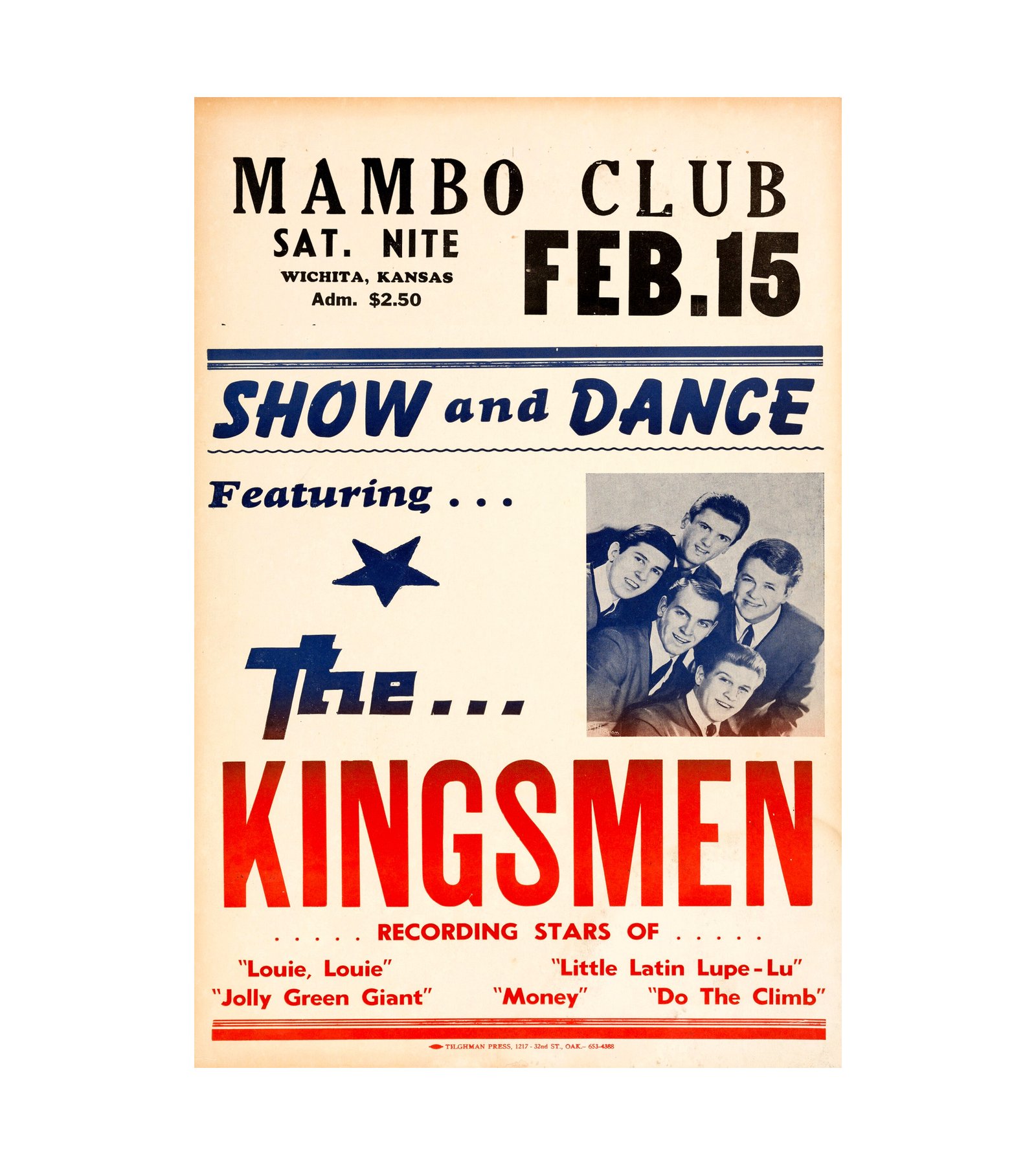 1963 The Kingsmen (Louie, Louie) 