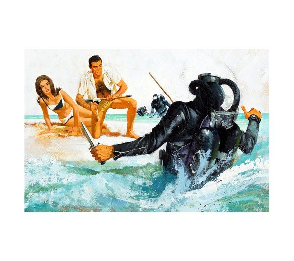 1965 Thunderball  James Bond (Rare) Artwork 