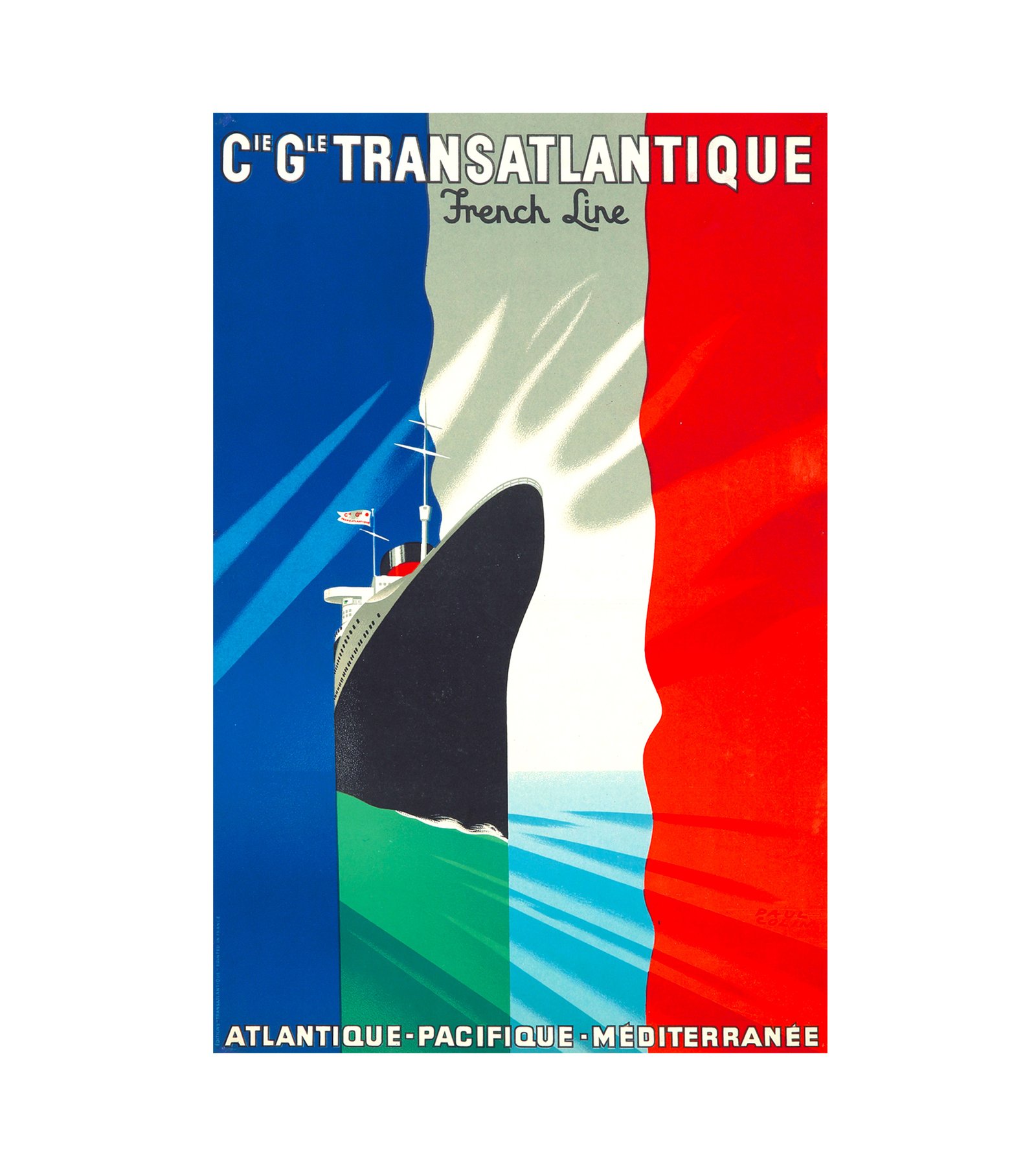 1937 Cie Gle Transalantique French Line 