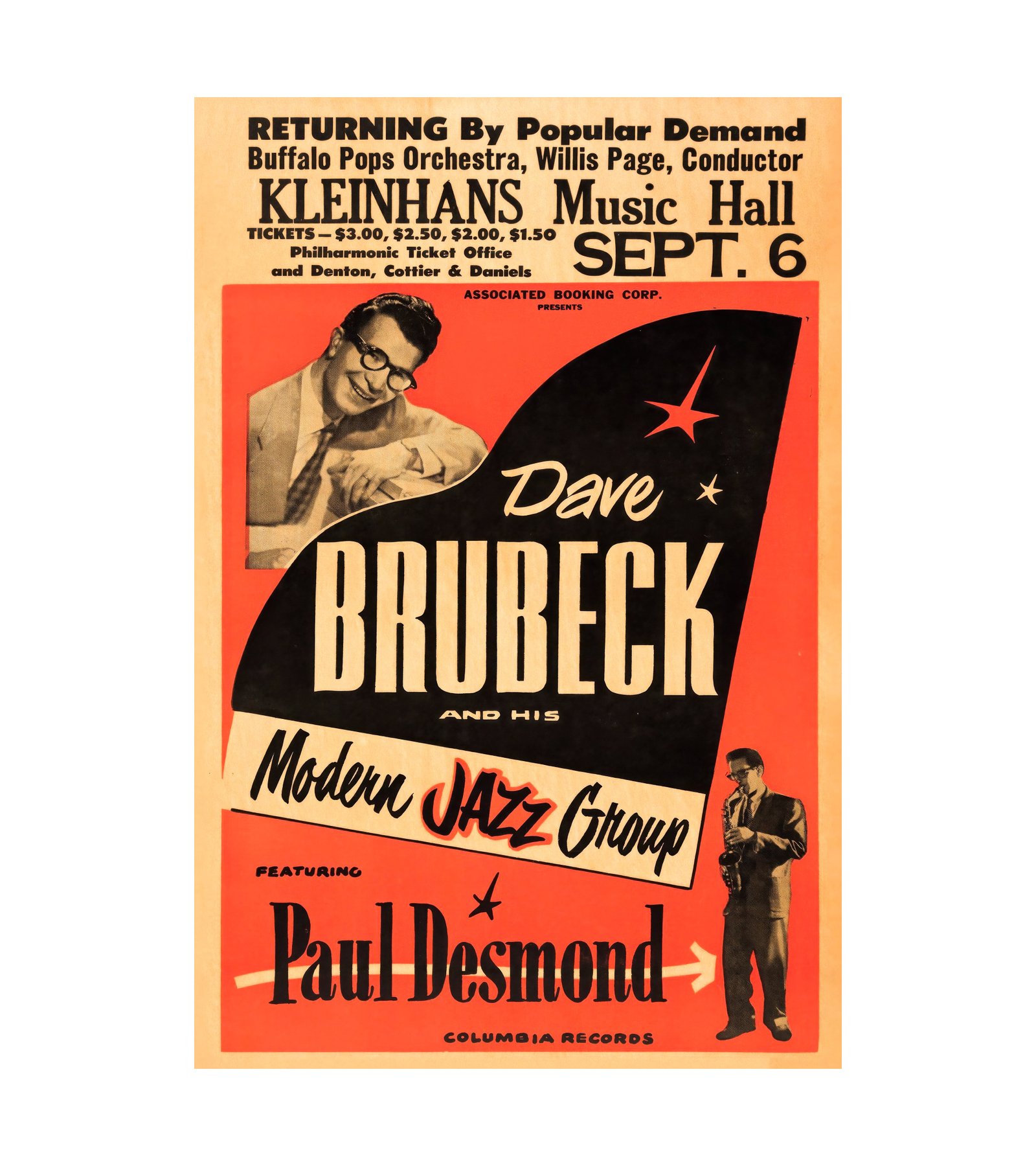 1960 Dave Bribeck and his Modern Jazz Group - Kleinhans Music Hall in Buffalo 
