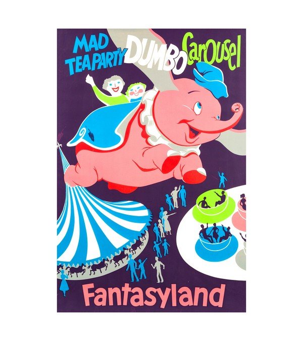 1955 Disneyland - Fantasyland Dumbo the Flying Elephant 