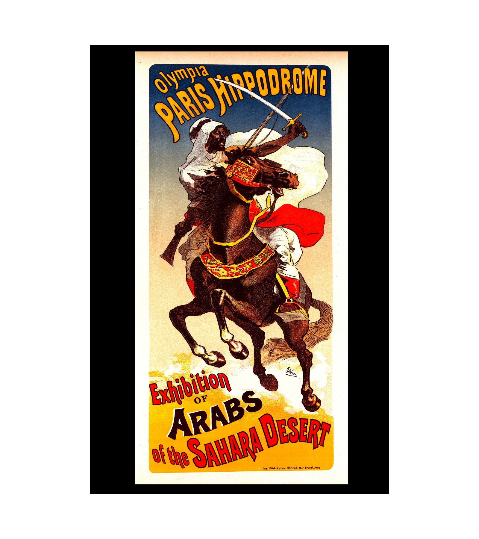 1899  Exhibition D’arabes Du Sahara