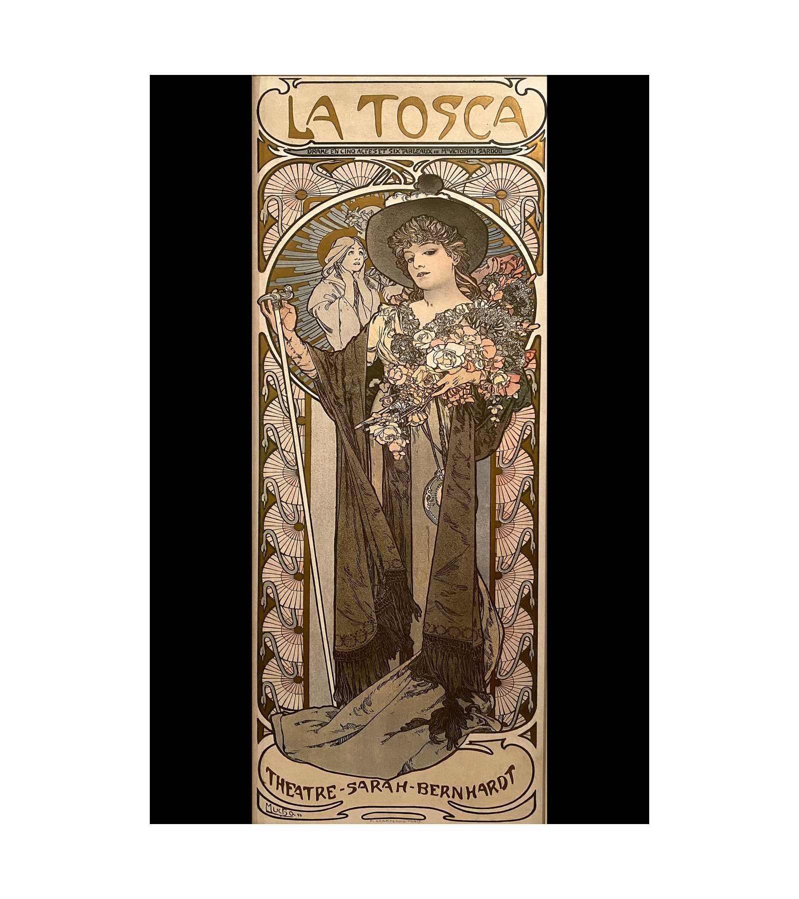 1898 Sarah Bernhardt in the role of La Tosca Alphonse Mucha