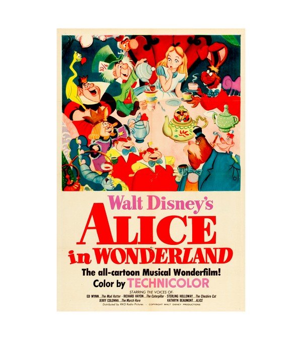 1951 Alice in Wonderland RKO 
