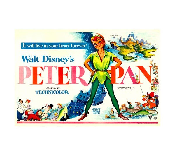 1953 Disney's Peter Pan Animated 