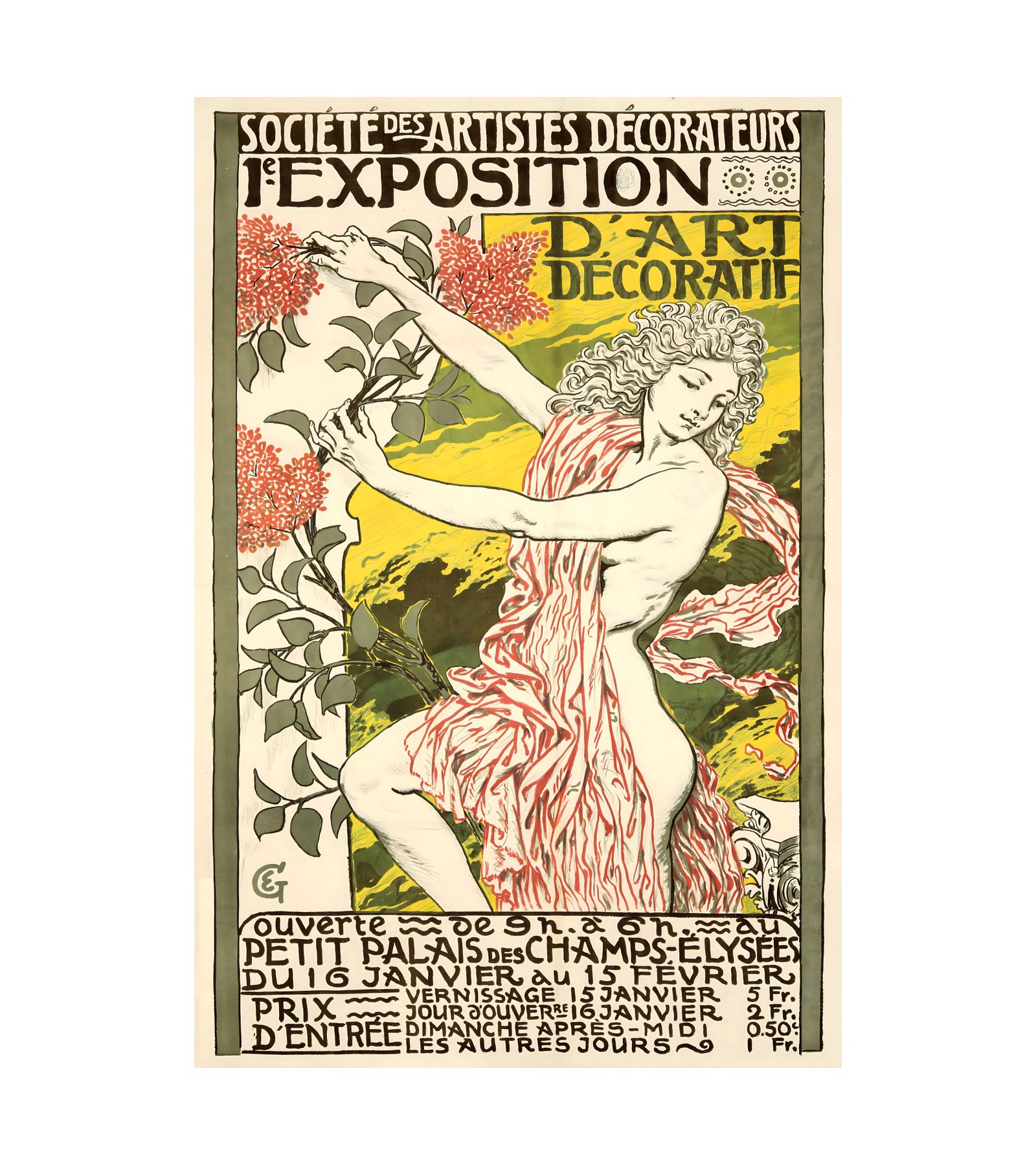 1894 EUGENE GRASSET - 1e Exposition d’Art Decoratif - Imp. G. de Malherbe, Paris 