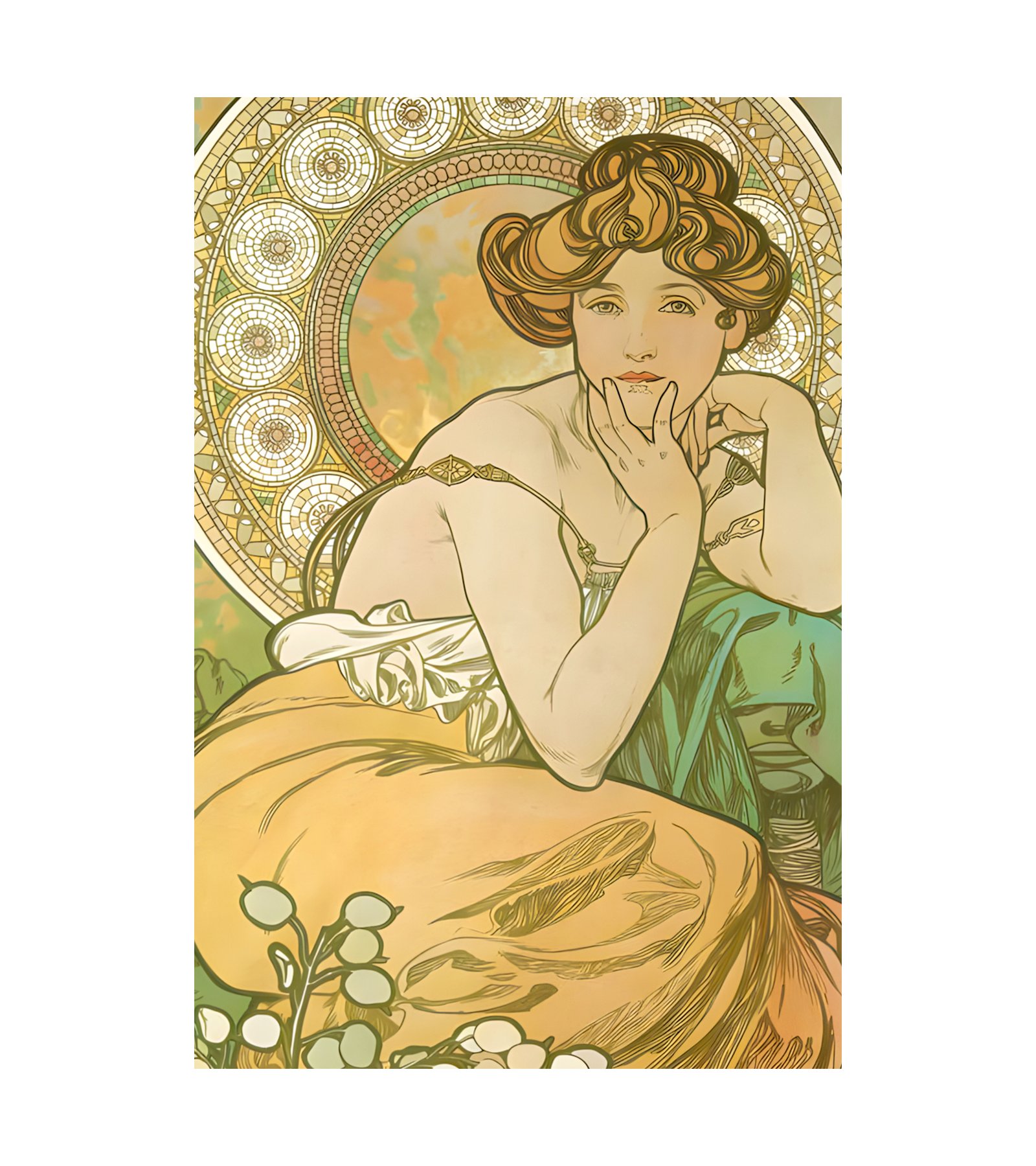 1902 ALPHONSE MUCHA (1860-1939) Precious Stones - Imp. F. Champenois, Paris 
