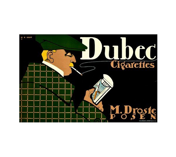 1910 Dubec Cigarettes by Hans Rudi Erdt